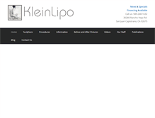 Tablet Screenshot of kleinlipo.com